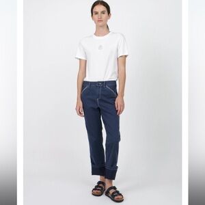 NEW G1 paper boy pant in vintage blue casual work fall contemporary $189 classic